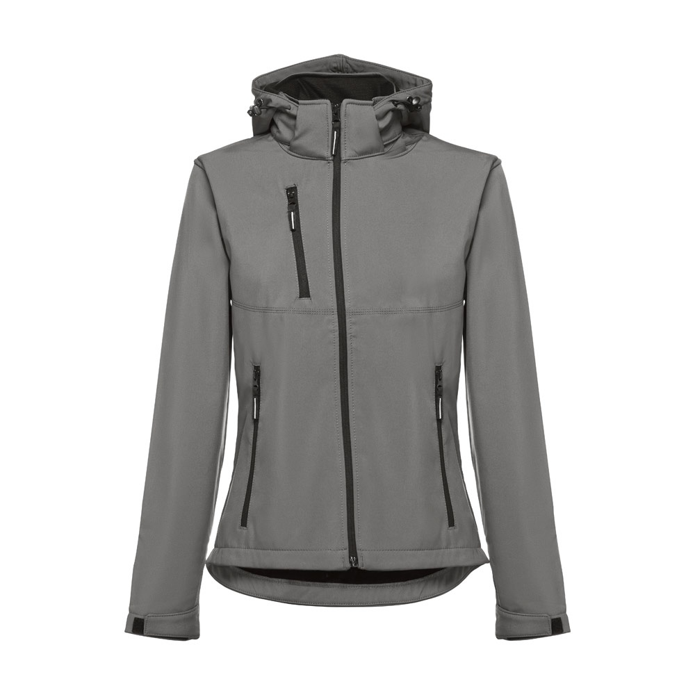 THC ZAGREB WOMEN Gürtel-Softshell-Jacke für Damen Grau
