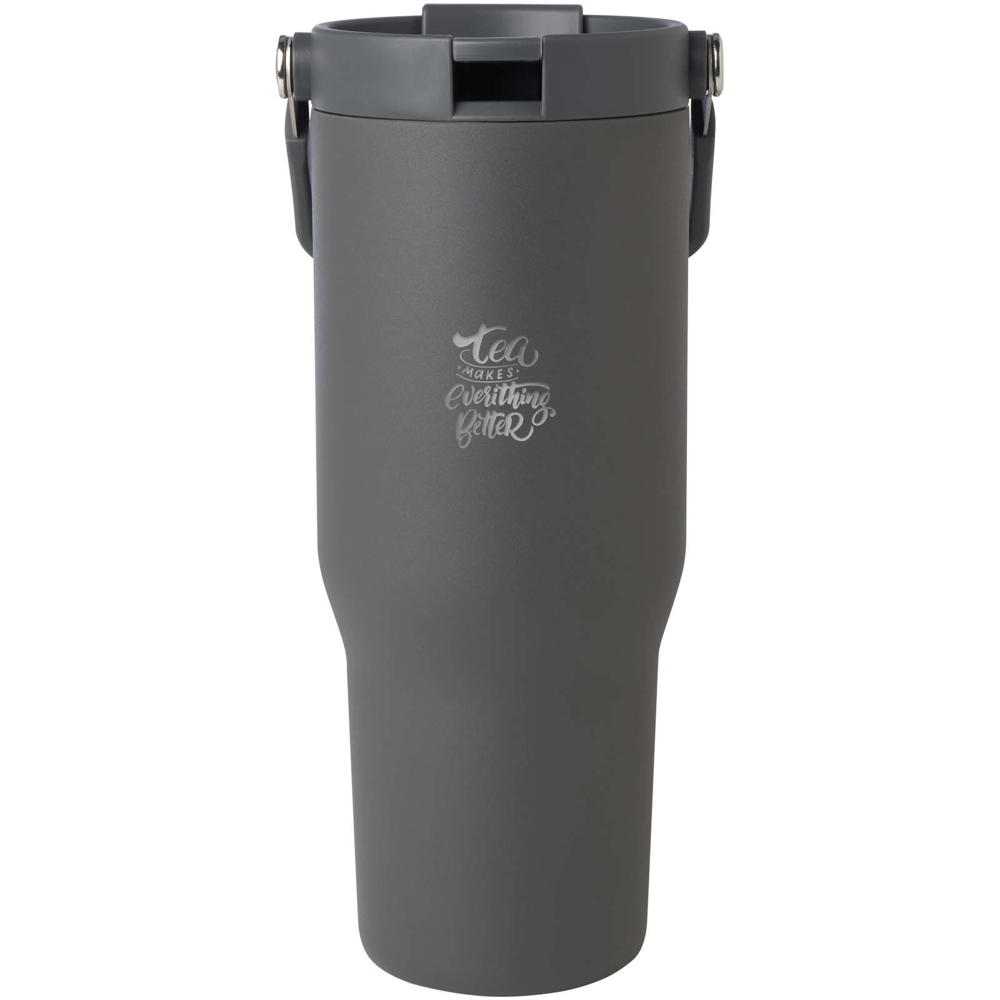 Bronx 900 ml RCS-zertifizierter Kupfer-Vakuum Isolierbecher aus Edelstahl mit Doppelfunktionsdeckel grau