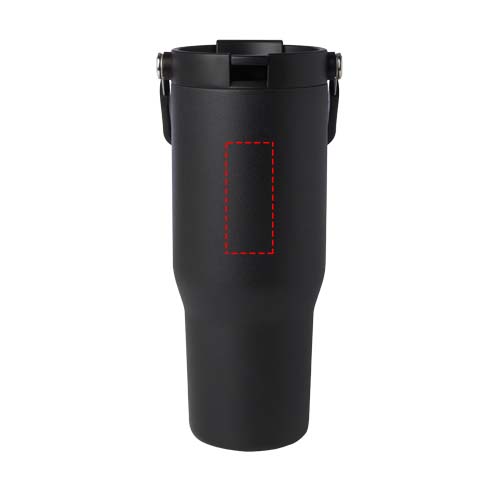 Bronx 900 ml RCS-zertifizierter Kupfer-Vakuum Isolierbecher aus Edelstahl mit Doppelfunktionsdeckel schwarz