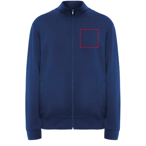 Pull Ulan zippé unisexe Bleu royal
