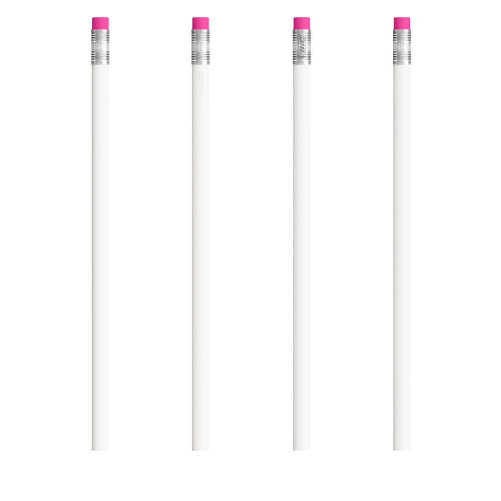 Crayon avec gomme BIC Evolution Ecolutions rose