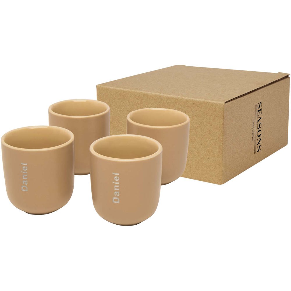 Tasse à espresso Male de 90 ml à 4 pièces Oatmeal