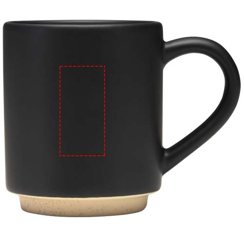 Tasse en céramique empilable Camilla, 180 ml, finition mate Noir