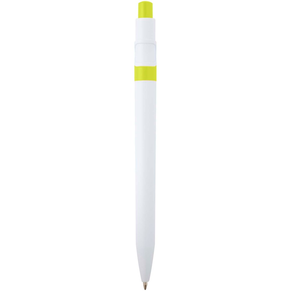 Stylo bille Unica en plastique recyclé (encre bleue) Citron vert