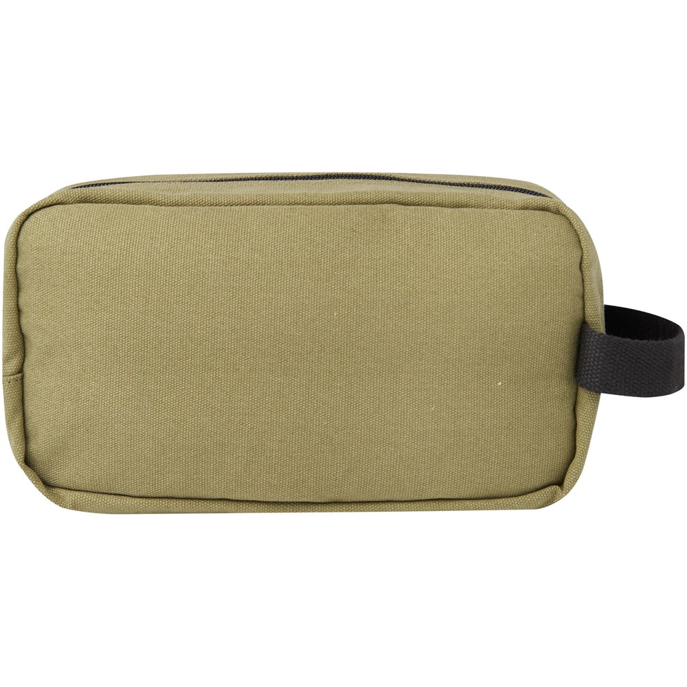 Joey Kosmetiktasche aus GRS recyceltem Canvas 3,5 L olive