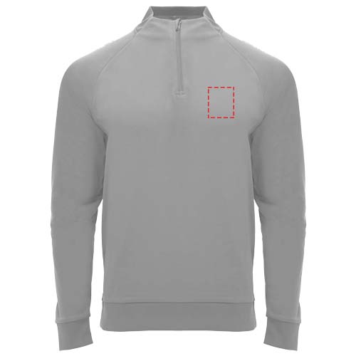 Epiro 200 g/m² Half-Zip Sweatshirt für Kinder grau