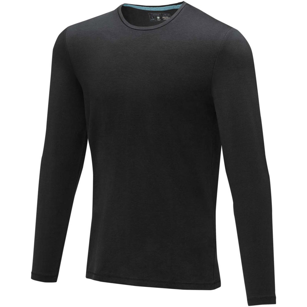 T-shirt bio manches longues homme Ponoka Noir