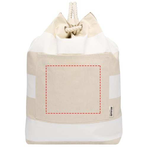 Sac de voyage de style marin Florida, 270 g/m², certifié GRS, 15 L blanc