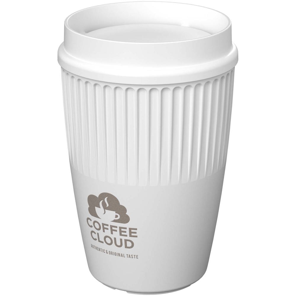 Gobelet Cirrus POP de 350 ml avec couvercle 360° Blanc