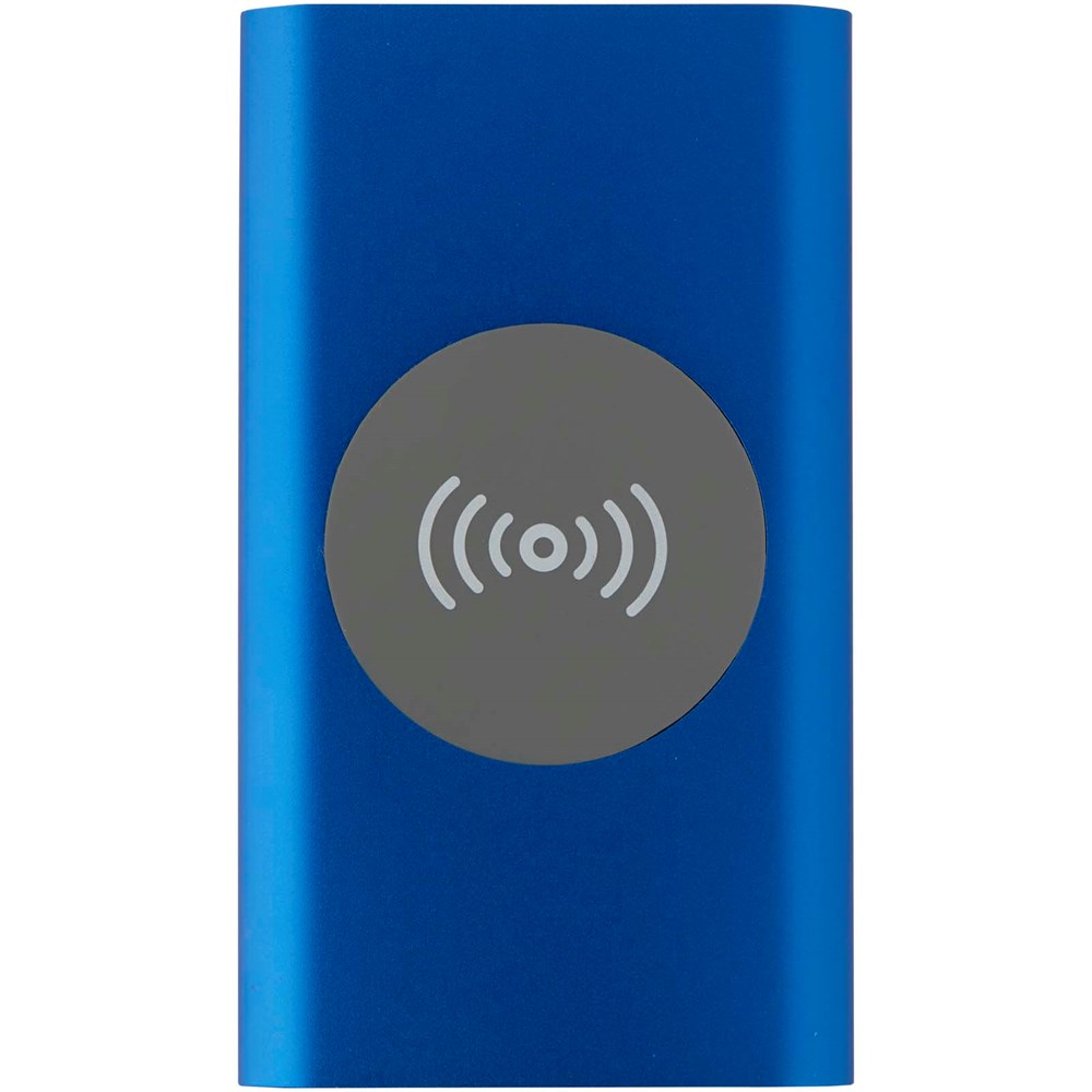 Juice 4000 mAh Typ-C kabellose Powerbank aus recyceltem Aluminium royalblau