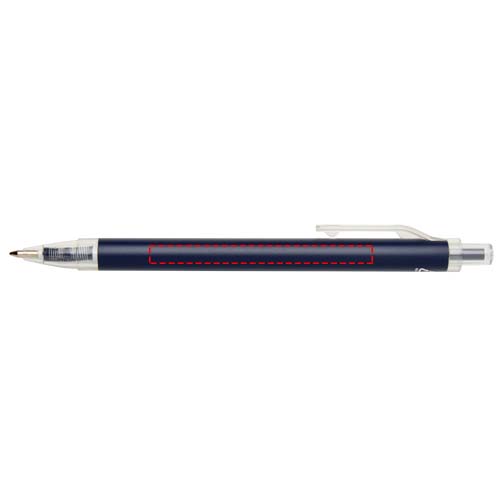 Stylo à bille Spectrum en aluminium recyclé (encre bleue) Marine