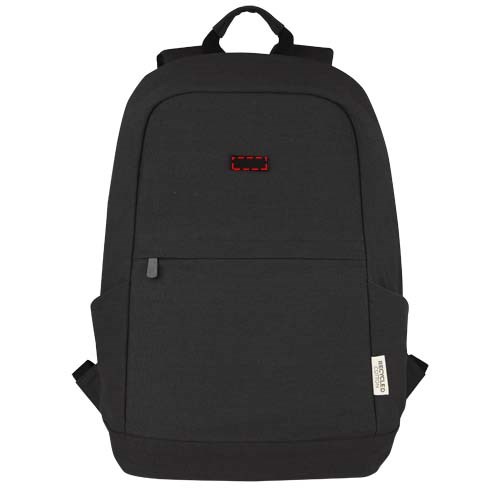 Joey 15,6 Zoll Anti-Diebstahl Laptop Rucksack 18 L aus GRS-recyceltem Canvas schwarz
