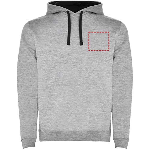 Sweat à capuche Urban pour homme Marl Grey, Noir