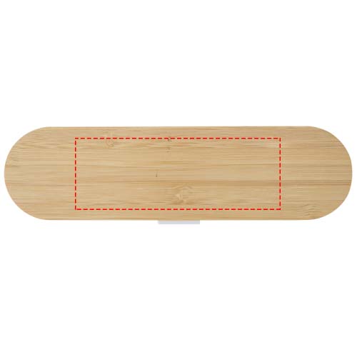 Ensemble de couverts Runa avec couvercle en bambou blanc