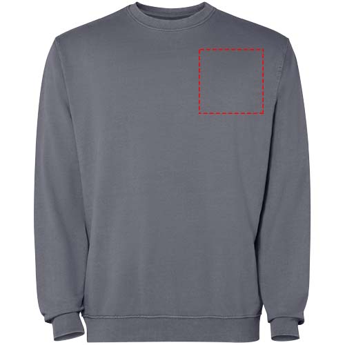 Jaya Pullover mit Rundhalsausschnitt Unisex dunkelgrau