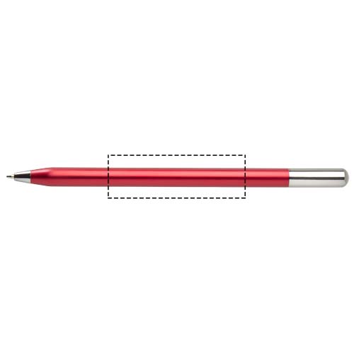 SMART Kugelschreiber aus recyceltem Aluminium (schwarze Tinte) Rot