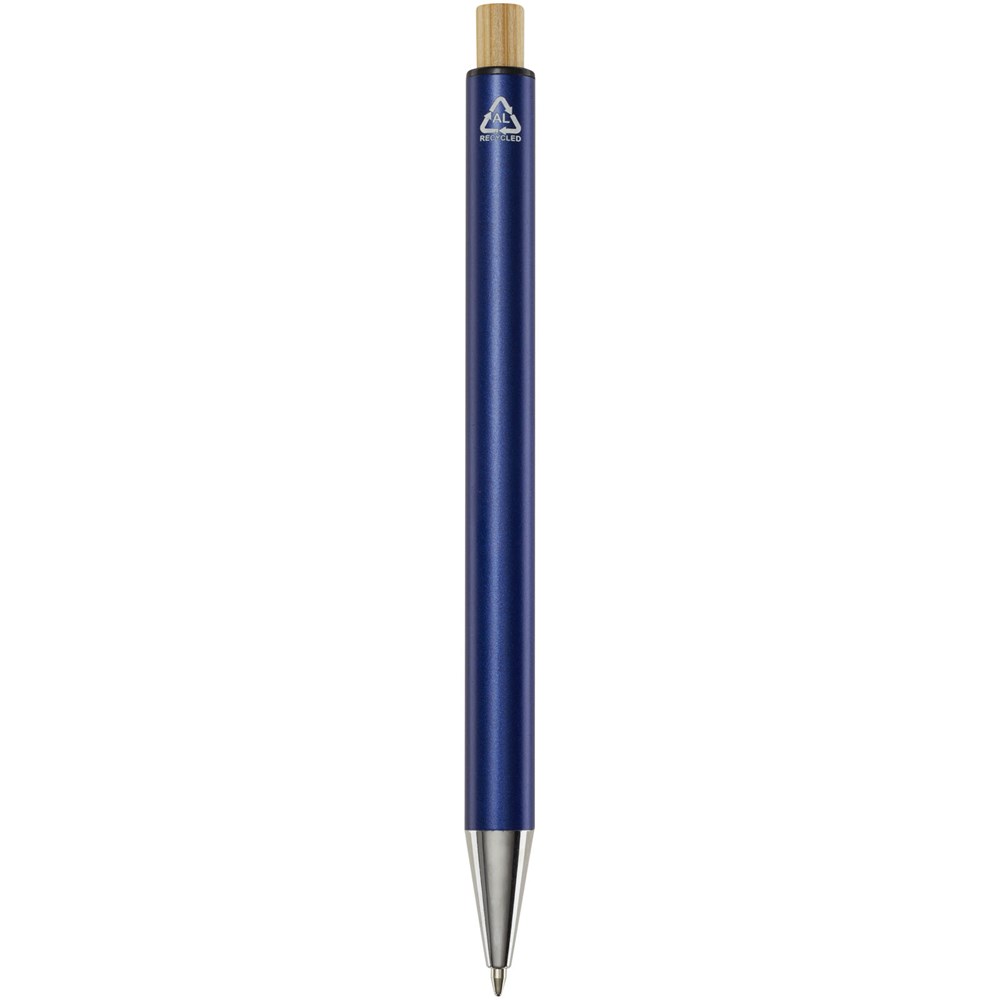 Cyrus Kugelschreiber aus recyceltem Aluminium (blaue Mine) navy