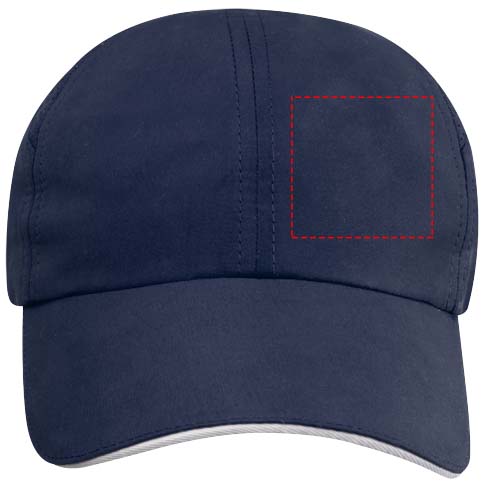 Casquette sandwich 6 panneaux Morion GRS recyclée ajustable Marine