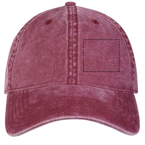 Grafton Kappe mit 6 Segmenten washed bordeaux