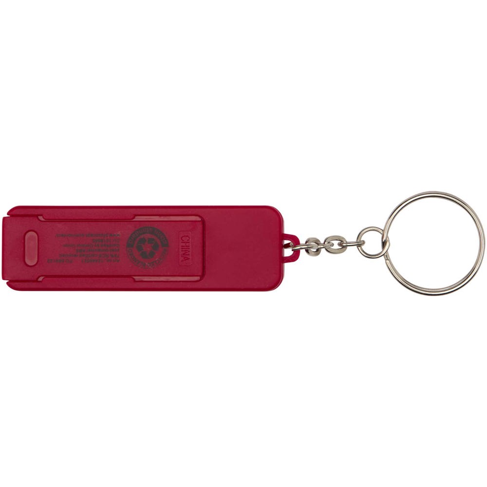 Aggia Telefonladestation aus recyceltem Kunststoff mit Fidget-Toy rot