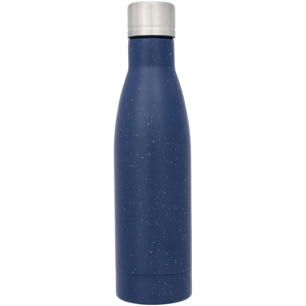 Bouteille isotherme Vasa tachetée sous vide avec couche de cuivre de 500 ml bleu