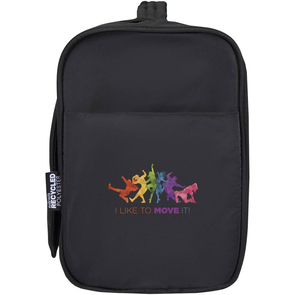 Trousse de toilette à suspendre Puffer recyclée et certifiée GRS de 8 L noir