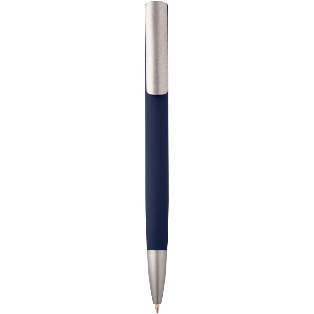 Ziguur Kugelschreiber aus recyceltem Aluminium (schwarze Mine) navy