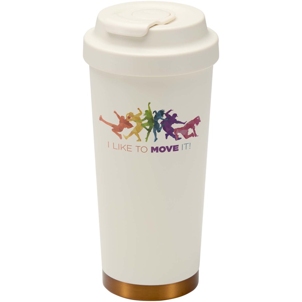 Gobelet isotherme à double paroi en acier inoxydable recyclé RCS Hampton, 480 ml