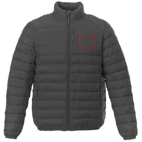 Athenas recycelte wattierte Jacke für Herren storm grey