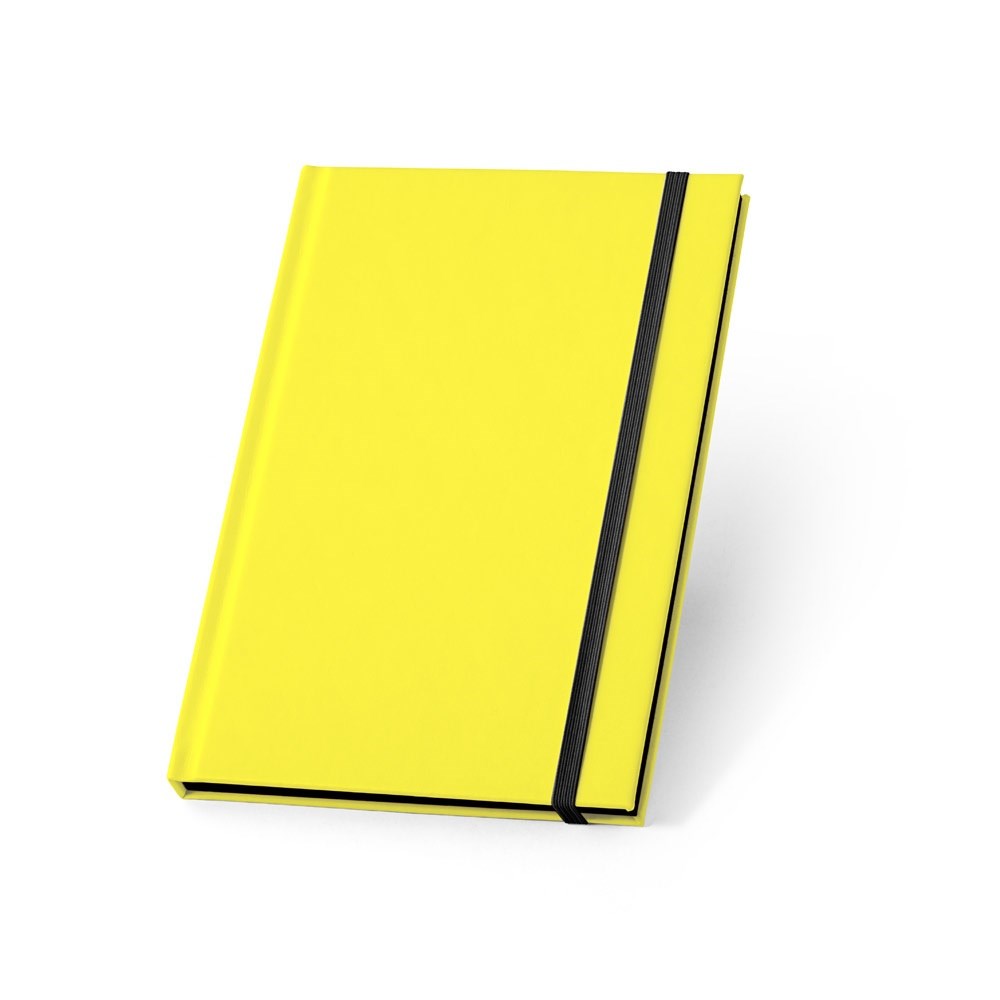 WATTERS Bloc-notes A5 en PU fluorescent avec pages lignées jaune