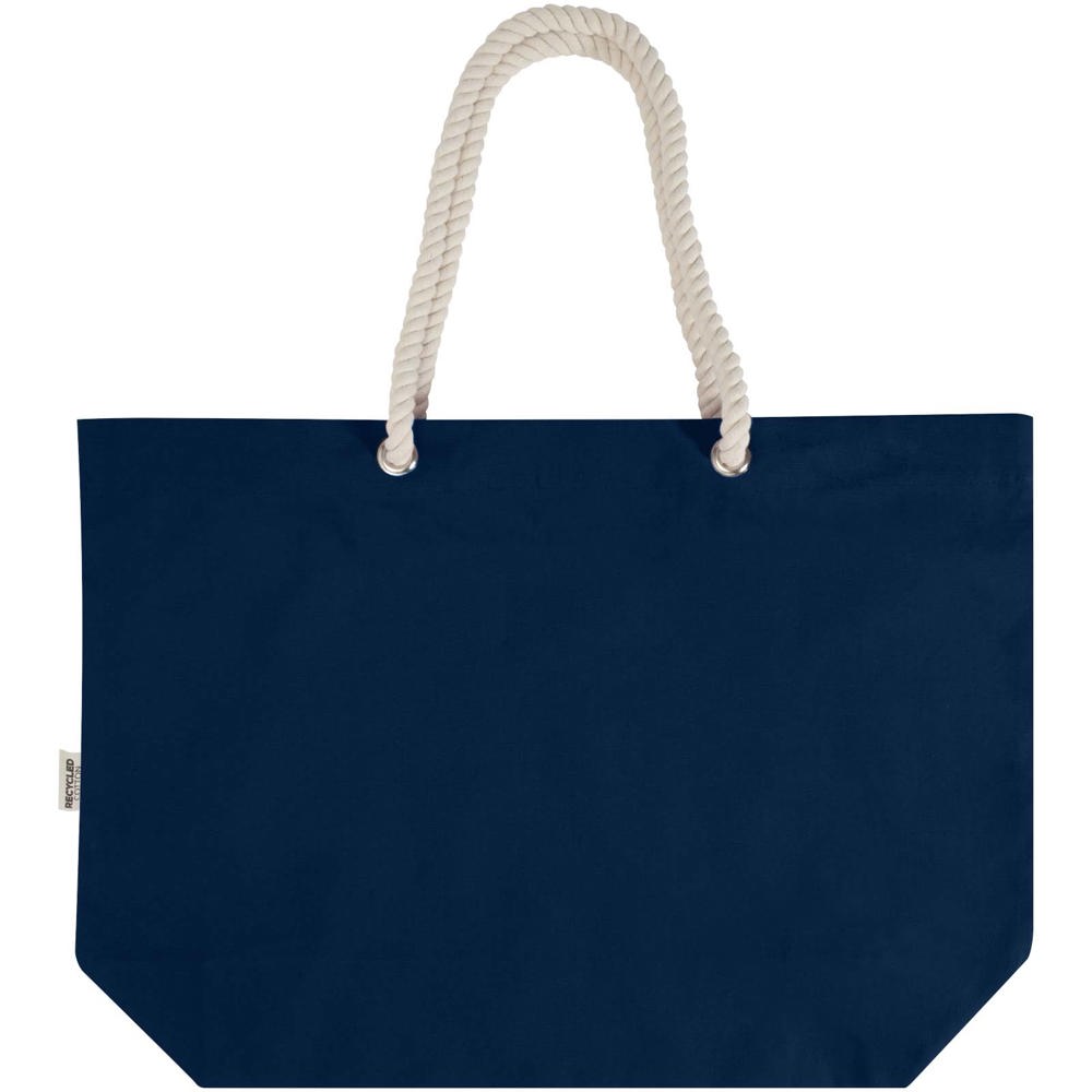 Florida 270 g/m² Strandtragetasche aus recyceltem GRS-Material navy