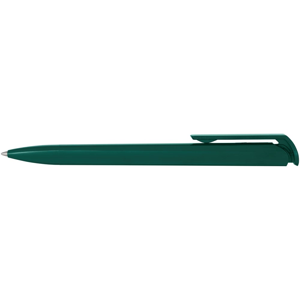 Stylo bille en plastique recyclé Lucia (encre noire) Vert forêt