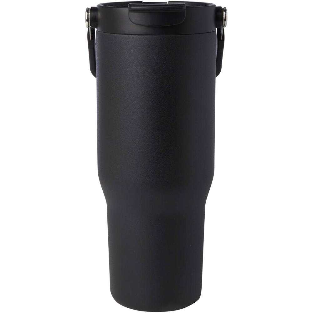Bronx 900 ml RCS-zertifizierter Kupfer-Vakuum Isolierbecher aus Edelstahl mit Doppelfunktionsdeckel schwarz