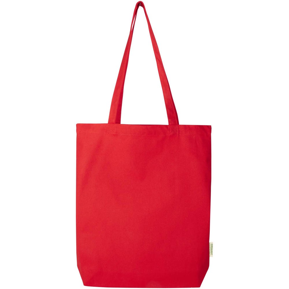 Sac shopping Odisha de 10 L bio certifié OCS 270 g/m² rouge