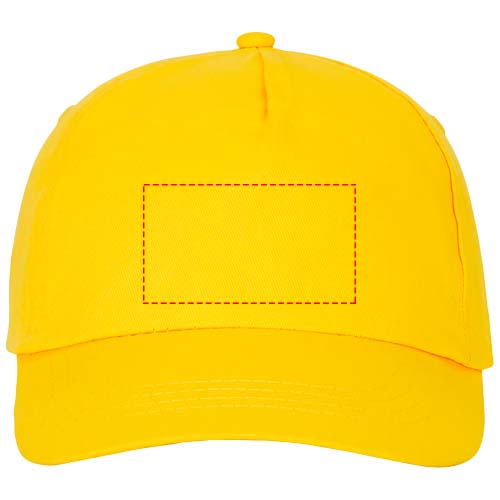 Casquette 5 panneaux Feniks Jaune