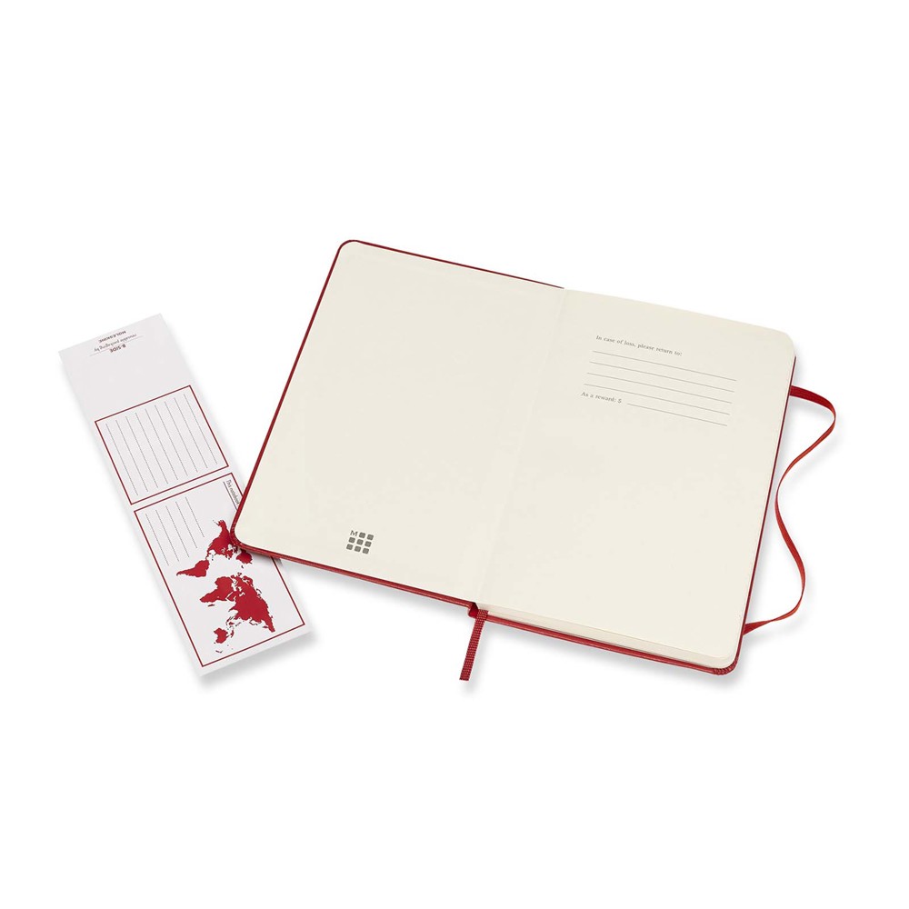 Moleskine Classic Hardcover Notizbuch M – liniert scharlachrot