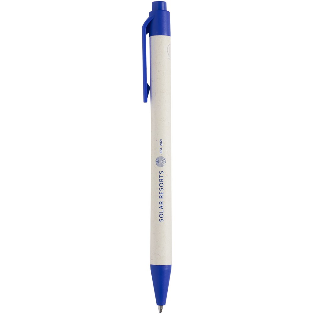 Stylo bille, à partir de briques de lait recyclées, Dairy Dream (encre noire) bleu roi