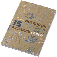 Carnet A6 à couverture souple recyclée Novella Austen Kraft avec 50 feuilles