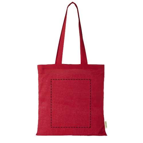 Sac shopping Odisha de 7 L bio certifié OCS 140 g/m² rouge