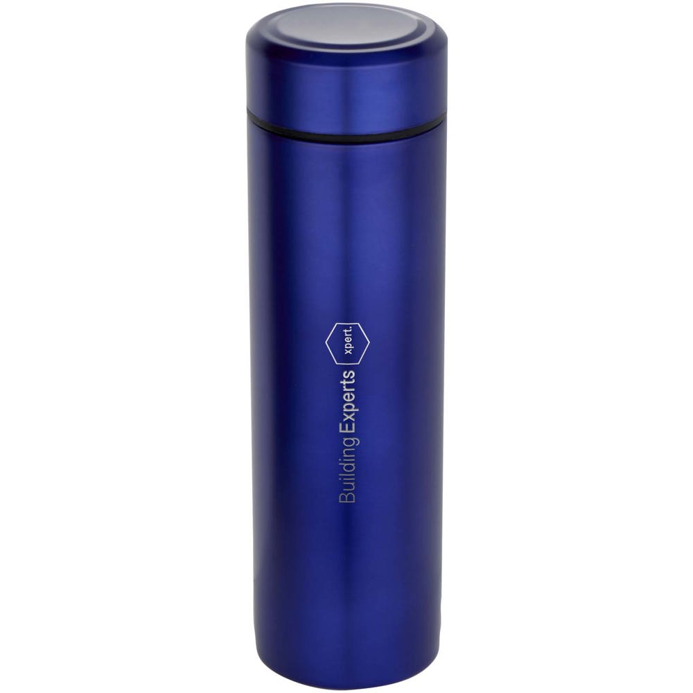 Gourde Taylor en acier inoxydable à double paroi de 450 ml avec filtre à thé bleu