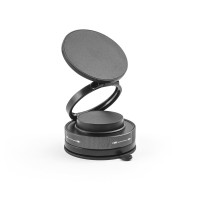 KEPLER Support magnétique pour téléphone portable avec système de fixation à vide pour surfaces lisses et non lisses (rotation à 360°)