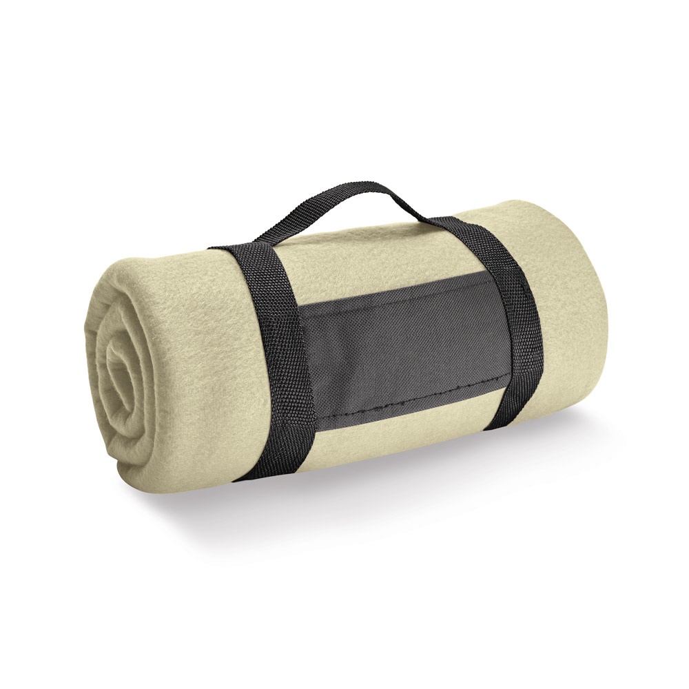 THORPE Couverture polaire (180 g/m²) avec poignée amovible Beige