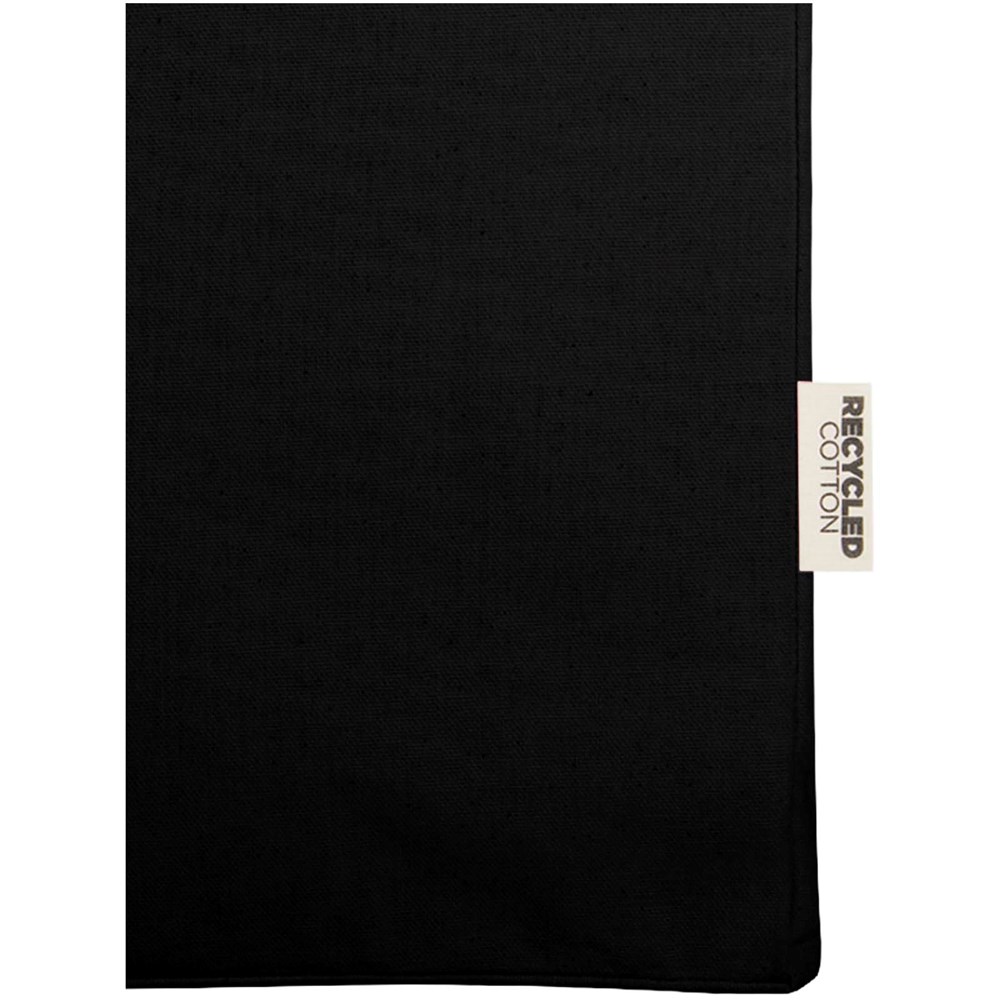 Odessa 220 g/m² recycelte Baumwoll Tragetasche 13L schwarz