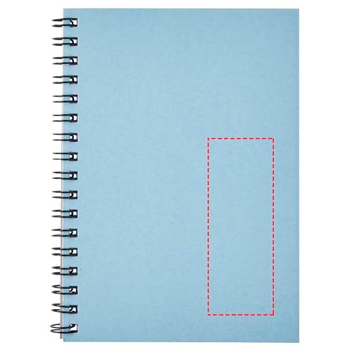 Carnet de notes à spirales Desk-Mate ® A6 coloré bleu clair