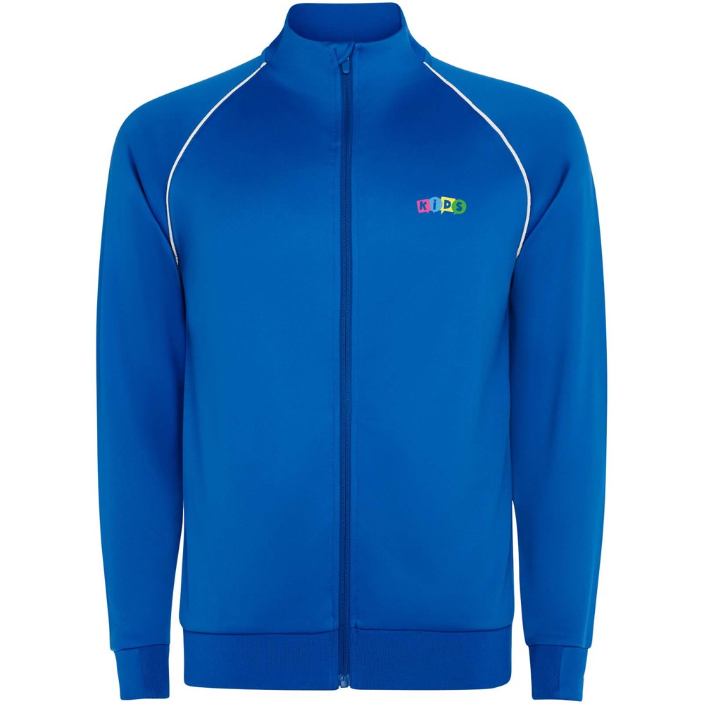 Valier Kinder Sweatshirt mit durchgehendem Reissverschluss royalblau