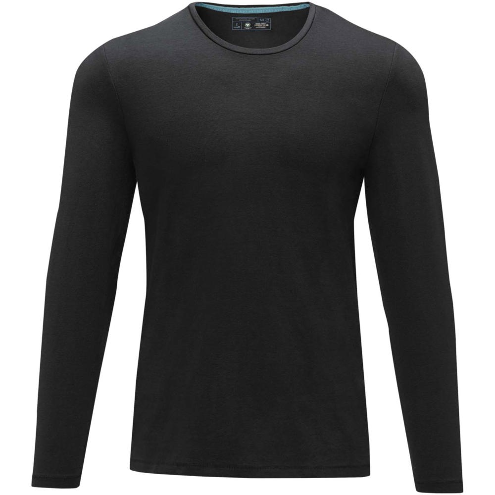 T-shirt bio manches longues homme Ponoka Noir