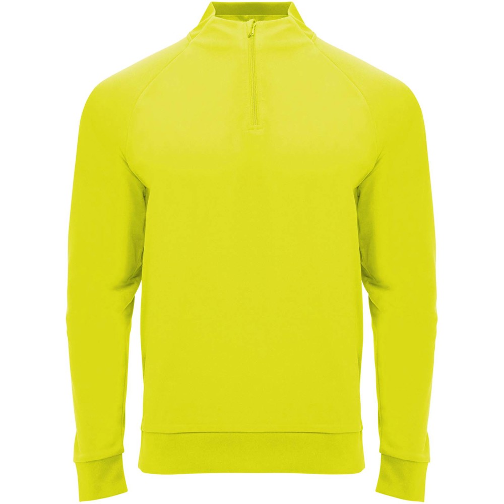 Epiro 200 g/m² Half-Zip Sweatshirt für Kinder fluorgelb