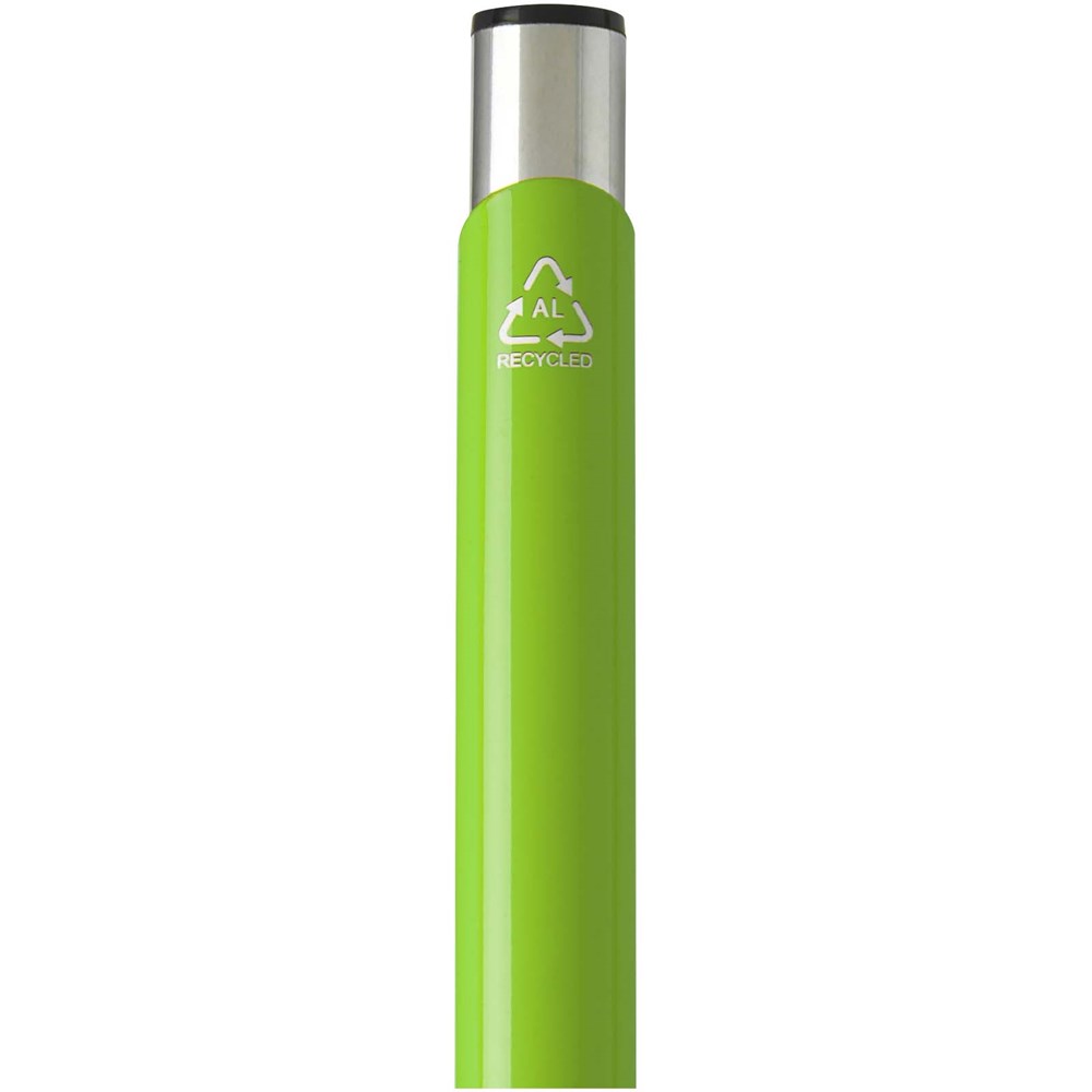 Moneta Kugelschreiber aus recyceltem Aluminium (blaue Mine) limone