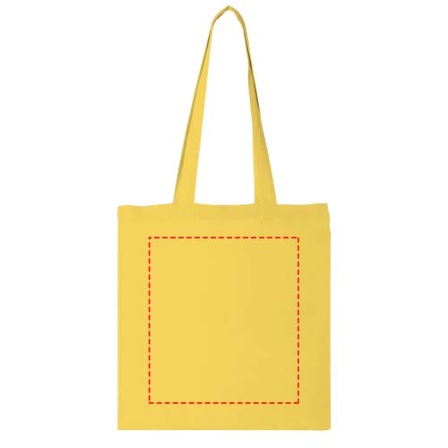 Sac shopping coton Carolina 100 gr/m² 7L jaune