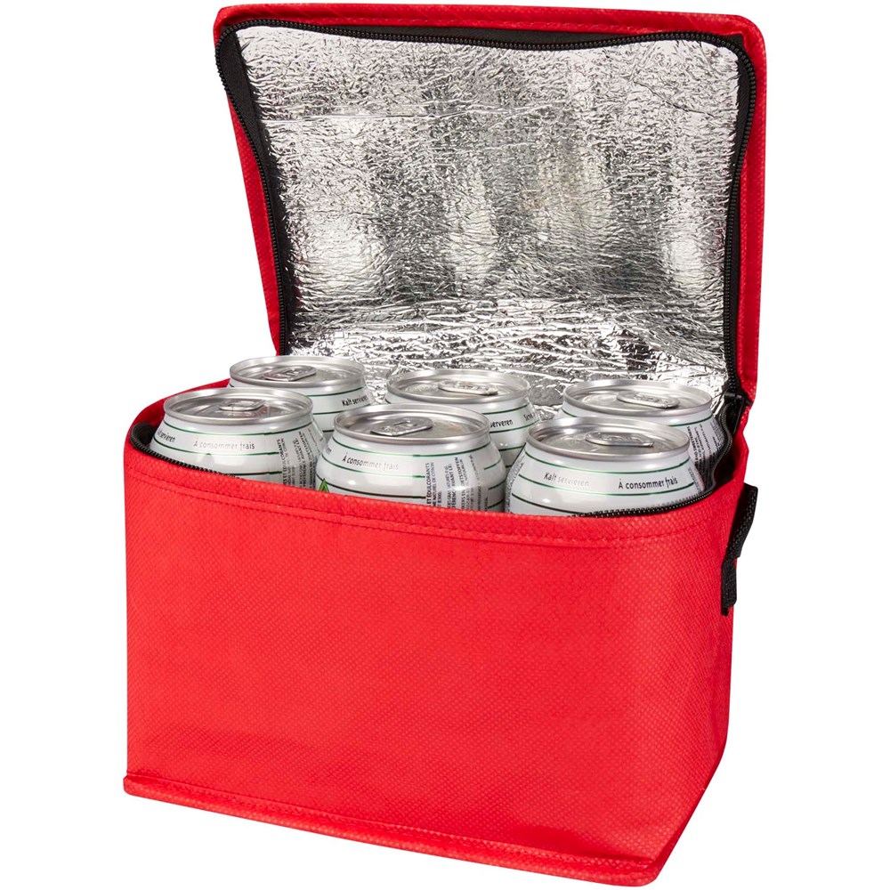 Spectrum Kühltasche aus recyceltem GRS Non Woven für 6 Dosen 4 L rot